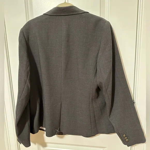 NWT Talbots Woman Charcoal Blazer - Picture 2 of 4